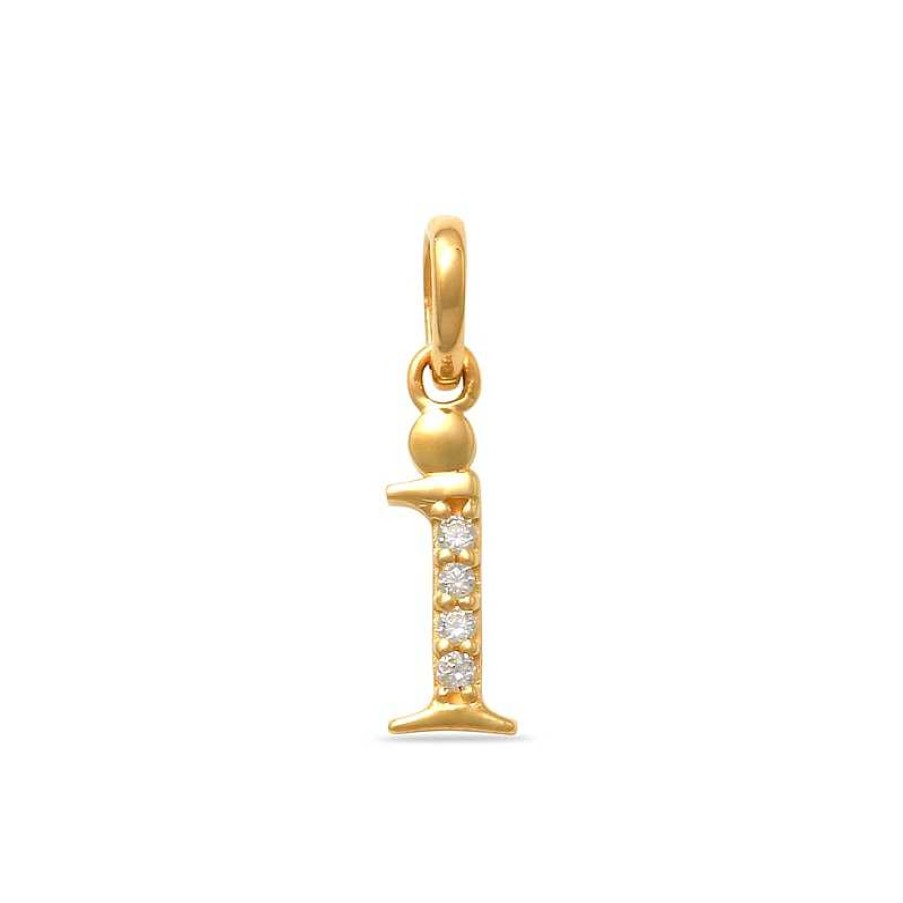 Banter Child'S Cubic Zirconia Lowercase Initial "I" Charm In 10K Gold Charms