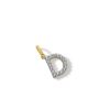 Banter 10K Solid Gold Cz D Initial Charm Charms