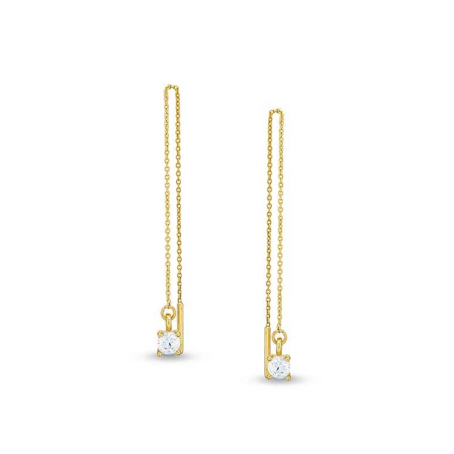 Banter 10K Gold Cz Threader Earrings Earrings