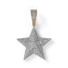 Banter 1/3 Ct. T.W. Composite Diamond Star Necklace Charm In 10K Gold Charms