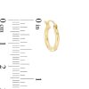 Banter 13Mm Tube Huggie Hoop Earrings In 14K Gold Earrings