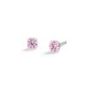 Banter Platinum Pink Cz 3Mm Piercing Studs Earrings