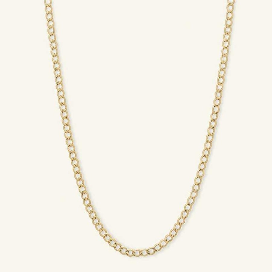 Banter 10K Hollow Gold Beveled Curb Chain - 22" Necklaces