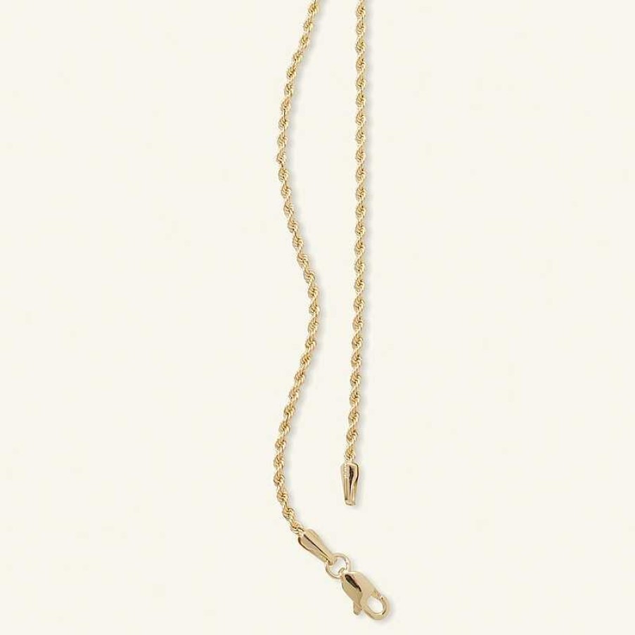 Banter 1.6Mm Rope Chain Necklace In 10K Semi-Solid Gold - 20" Necklaces