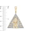 Banter 14K Gold Plated 1/10 Ct. T.W. Diamond Pharaoh In Pyramid Necklace Charm Charms