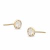 Banter Child'S 4Mm Cubic Zirconia Stud Earrings In 10K Gold Earrings