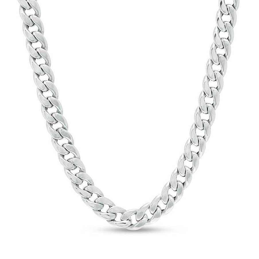 Banter Made In Italy 8.5Mm Oval Curb Chain Necklace In Hollow Sterling Silver - 18" Necklaces