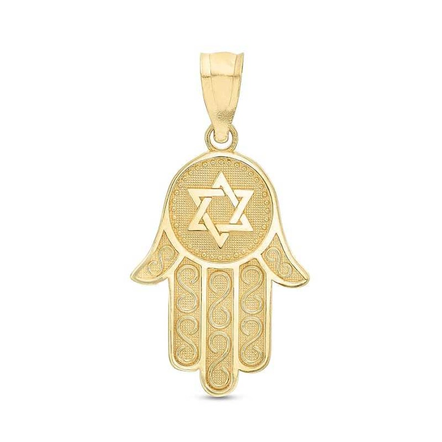 Banter Star Of David Hamsa Necklace Charm In 10K Gold Charms