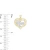 Banter #1 Mom Xo Heart Necklace Charm In 10K Two-Tone Gold Charms