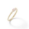 Banter Child'S Pink And Clear Cubic Zirconia Ring In 10K Gold - Size 3 Rings