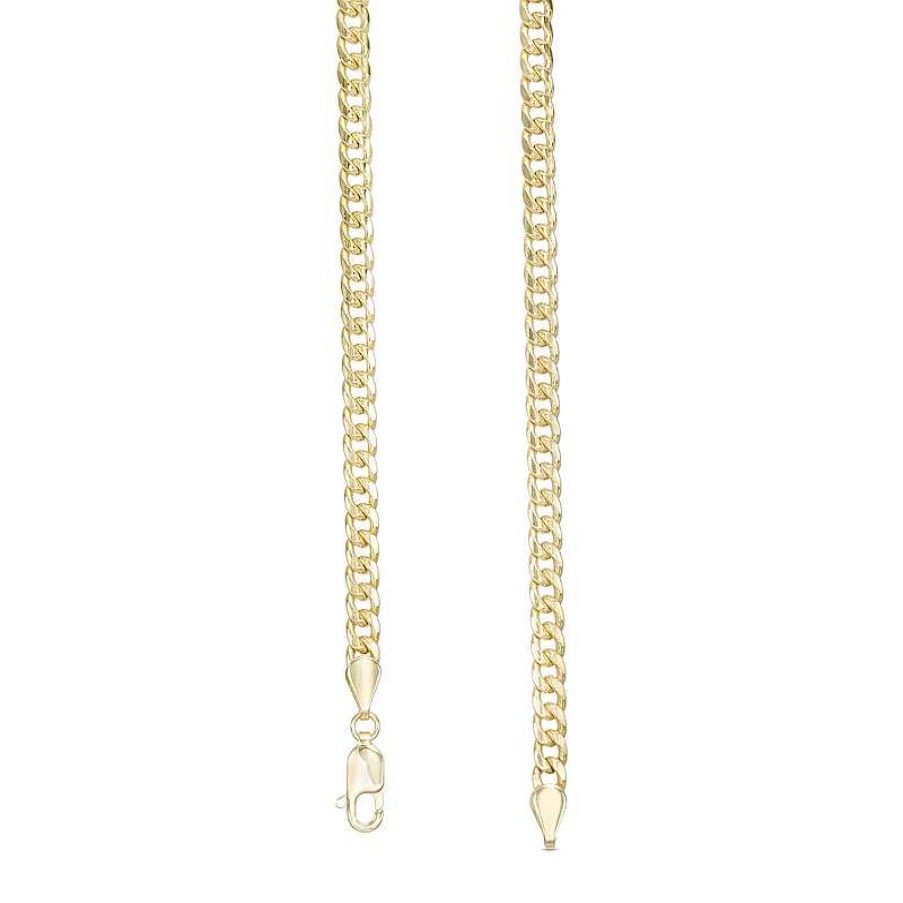 Banter Made In Italy 3.5Mm Miami Curb Chain Necklace In 14K Semi-Solid Gold - 22" Necklaces