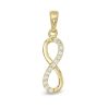 Banter Cubic Zirconia Infinity Necklace Charm In 10K Solid Gold Charms