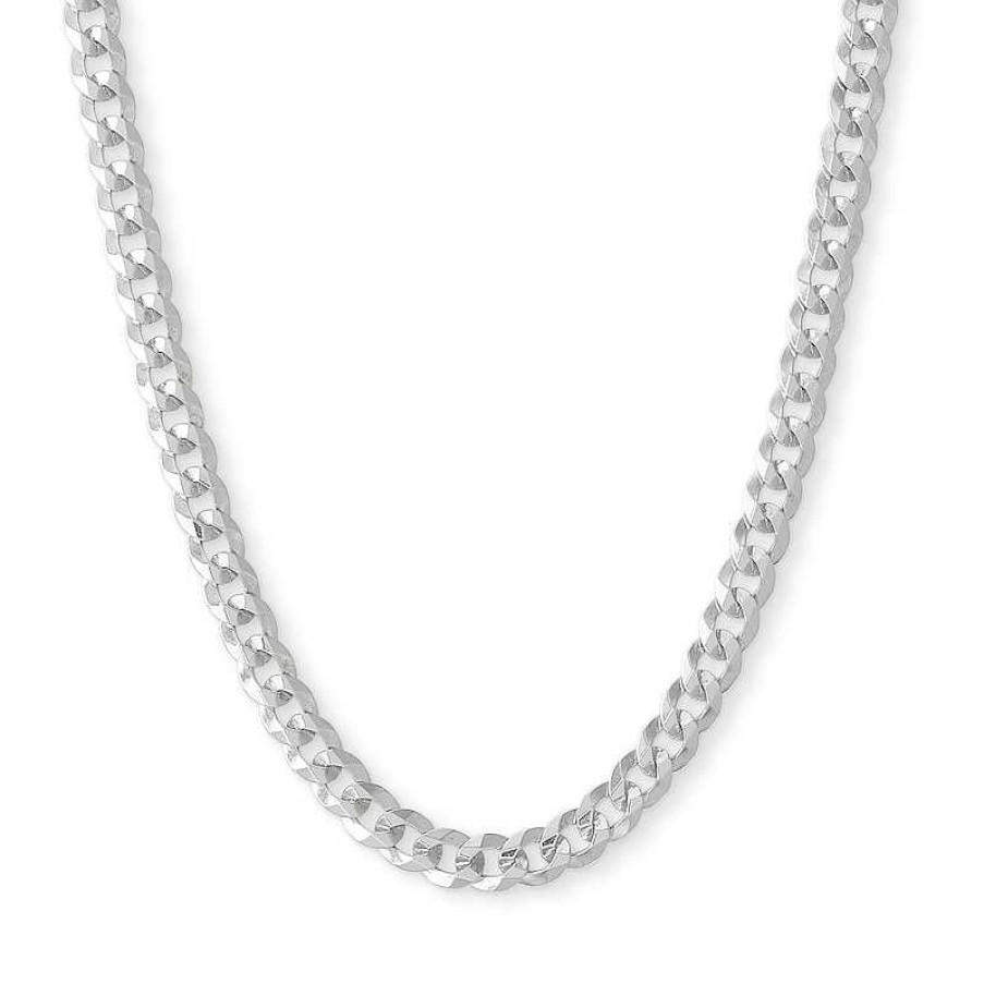 Banter Made In Italy 120 Gauge Curb Chain Necklace In Solid Sterling Silver - 22" Necklaces