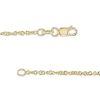 Banter Made In Italy 035 Gauge Diamond-Cut Grumetta Curb Chain Necklace In 10K Solid Gold - 16" Necklaces