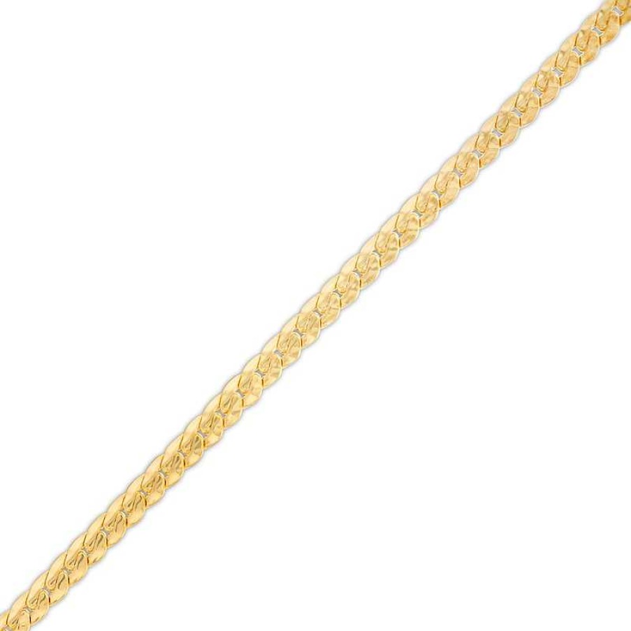 Banter 2.9Mm Oval Tight Curb Chain Bracelet In 10K Hollow Gold - 7.5" Bracelets