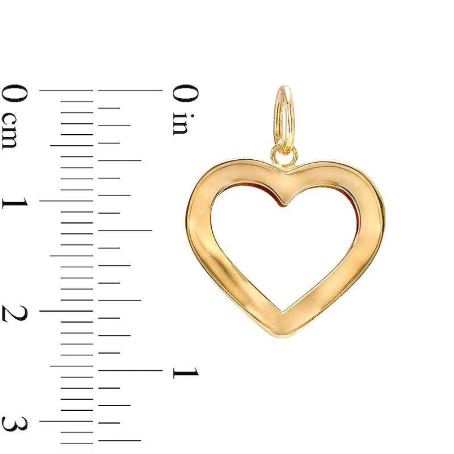 Banter Heart Outline Necklace Charm In 10K Gold Charms