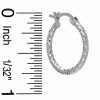 Banter Sterling Silver 16Mm Diamond-Cut Hoop Earrings Earrings