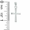 Banter Skinny Flat Cross Charm In Sterling Silver Charms