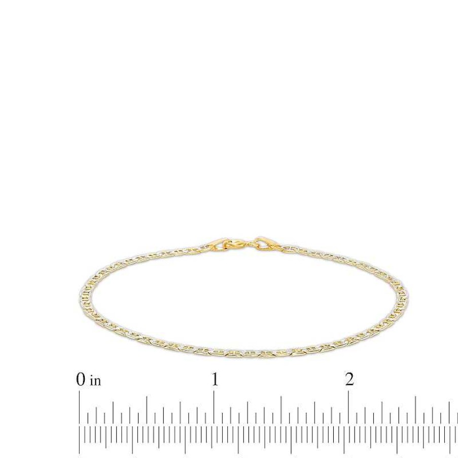 Banter Made In Italy 2.5Mm Diamond-Cut Mariner Chain Bracelet In 10K Semi-Solid Gold - 7.5" Bracelets