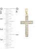 Banter Reversible Cross Charm In 10K Solid Two-Tone Gold Charms