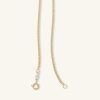 Banter 040 Gauge Mariner Chain Necklace In 14K Solid Gold Bonded Sterling Silver - 18" Necklaces