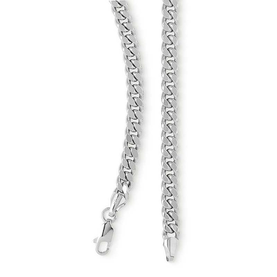 Banter 10K Hollow White Gold Curb Chain - 24" Necklaces