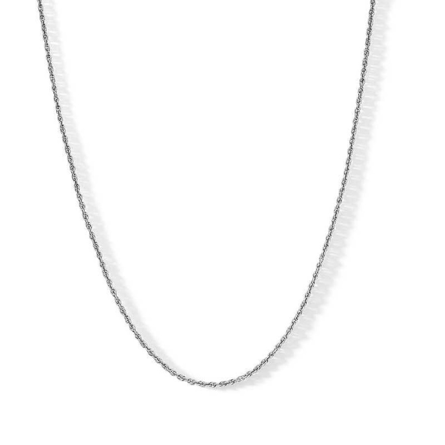 Banter Made In Italy 025 Gauge Rope Chain Necklace In Sterling Silver - 18" Necklaces