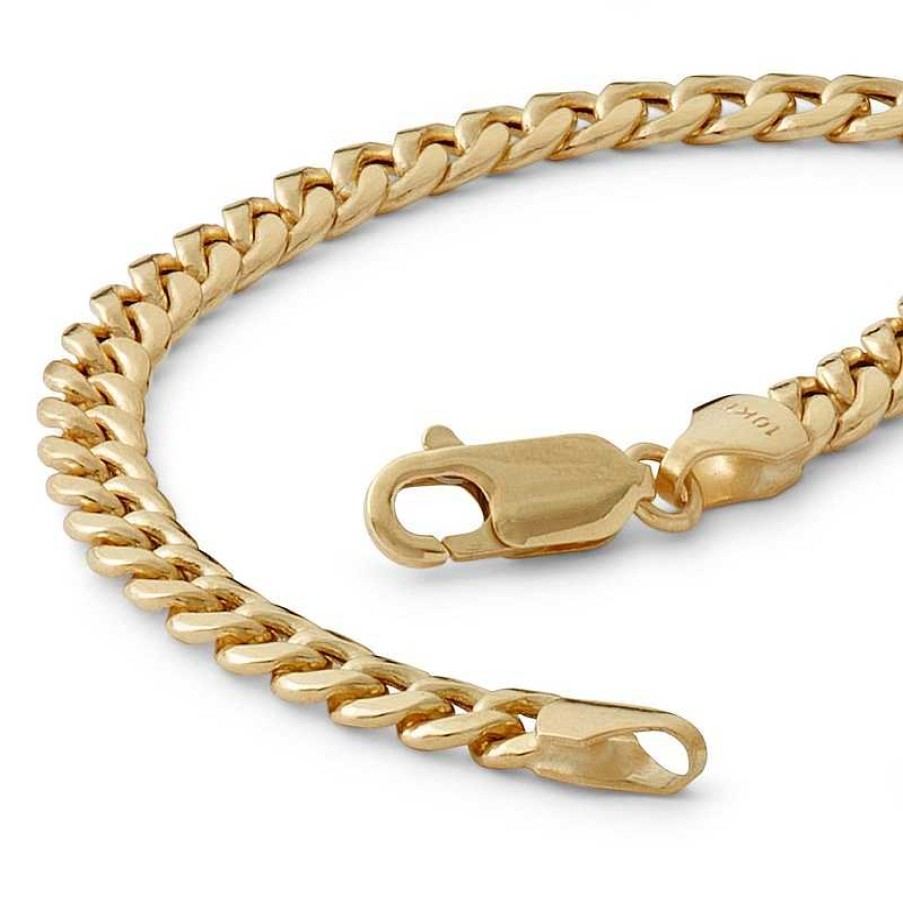 Banter 14K Semi-Solid Gold Miami Curb Chain Bracelet - 7" Bracelets