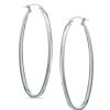 Banter 2 X 53Mm Oval Hoop Earrings In Hollow Sterling Silver Earrings