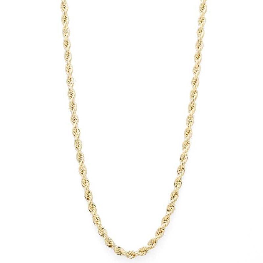 Banter 028 Gauge Rope Chain Necklace In 10K Gold - 30" Necklaces