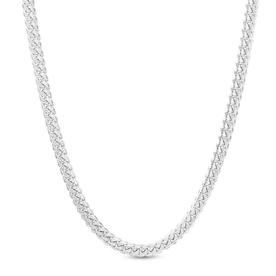 Banter Made In Italy 4.9Mm Diamond-Cut Cuban Chain Necklace In Solid Sterlling Silver - 18" Necklaces