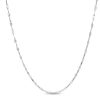 Banter Made In Italy 040 Gauge Hammered Forzatina Chain Necklace In Solid Sterling Silver - 18" Necklaces