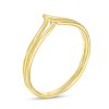 Banter Double Row Chevron Split Shank Ring In 10K Gold - Size 7 Rings