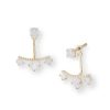 Banter Cubic Zirconia Anchor Drop Jacket Earrings In 10K Gold Earrings