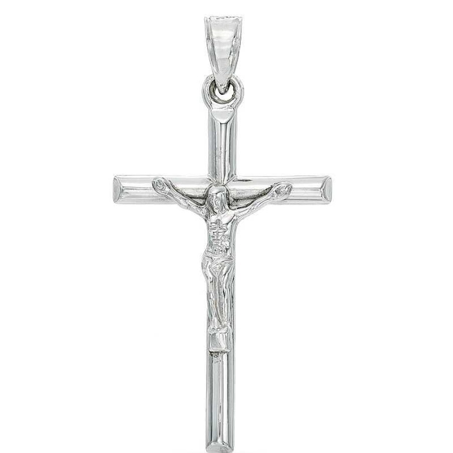 Banter Thin Crucifix Charm In Sterling Silver Charms