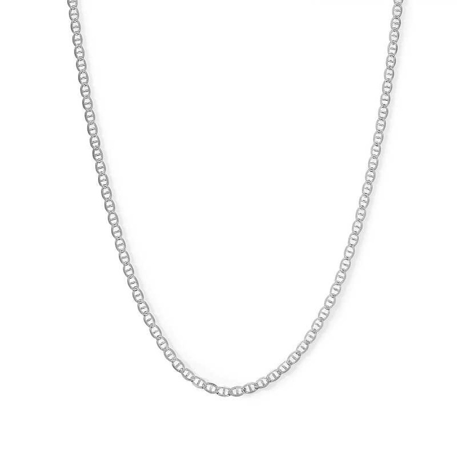 Banter Made In Italy 080 Gauge Mariner Chain Necklace In Solid Sterling Silver - 18" Necklaces