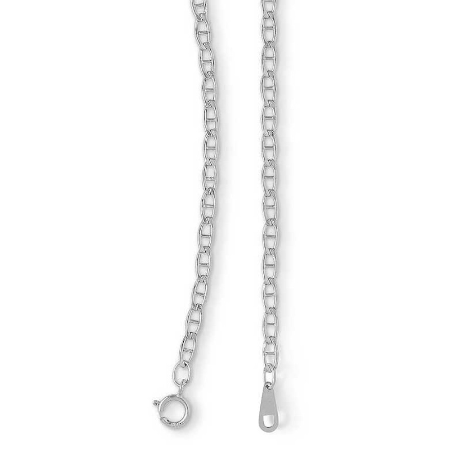 Banter 10K Hollow White Gold Baby Mariner Chain - 20" Necklaces