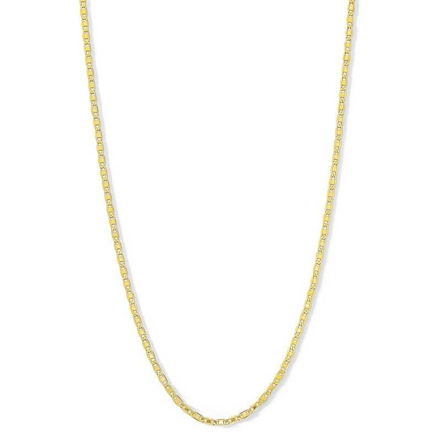 Banter 040 Gauge Diamond-Cut Valentino Chain Necklace In 14K Hollow Gold - 18" Necklaces