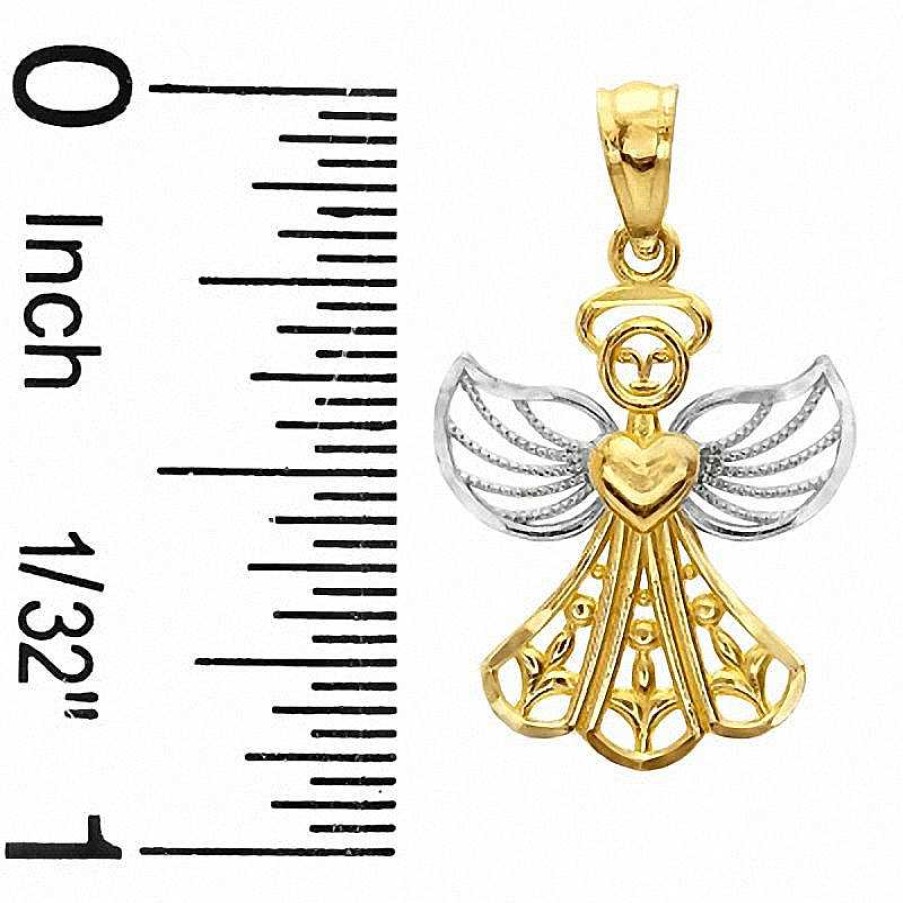 Banter Cutout Angel With Heart Charm In 10K Two-Tone Gold Charms