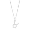 Banter Cubic Zirconia Dainty Taurus Symbol Pendant Necklace In Solid Sterling Silver Necklaces