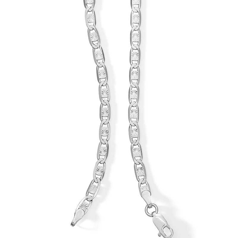 Banter Made In Italy 080 Gauge Mariner Chain Necklace In Solid Sterling Silver - 18" Necklaces