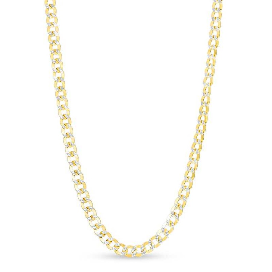 Banter 14K Semi-Solid Gold Diamond-Cut Curb Two-Tone Chain - 18" Necklaces