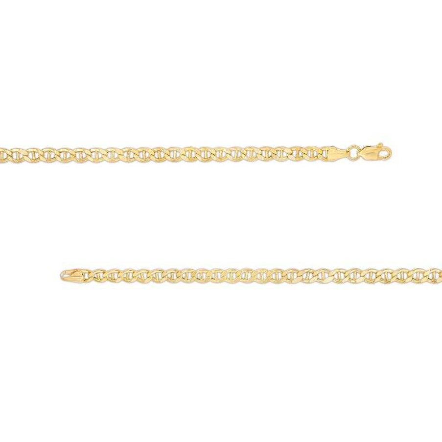 Banter 4.25Mm Diamond-Cut Mariner Chain Bracelet In 10K Hollow Gold - 7.5" Bracelets