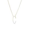 Banter 1/20 Ct. T.W. Diamond "C" Initial Necklace In Sterling Silver With 14K Gold Plate - 18" Necklaces