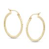 Banter 25Mm Diamond-Cut Hoop Earrings In 14K Tube Hollow Gold Earrings