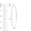 Banter 14K Tube Hollow White Gold Continuous Hoop Earrings Earrings