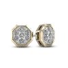 Banter 1/20 Ct. T.W. Geometric Composite Diamond Stud Earrings In 10K Gold Earrings