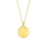 Banter Diamond Accent Leo Zodiac Disc Necklace In Sterling Silver With 14K Gold Plate - 18" Necklaces