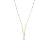 Banter 1/20 Ct. T.W. Diamond "V" Initial Necklace In Sterling Silver With 14K Gold Plate - 18" Necklaces