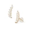 Banter Cubic Zirconia Marquise Curve Crawler Earrings In 10K Gold Earrings